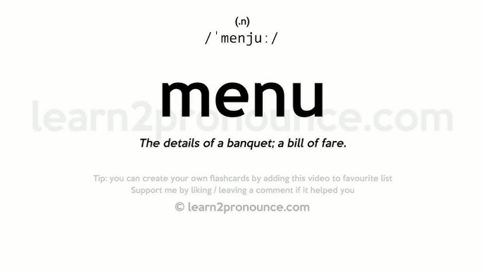 Menu Story